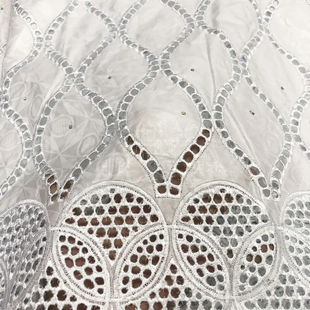 

Swiss voile lace in switzerland african bazin riche fabric 2.5yards bazin brode cotton swiss lace fabric for dress CP009