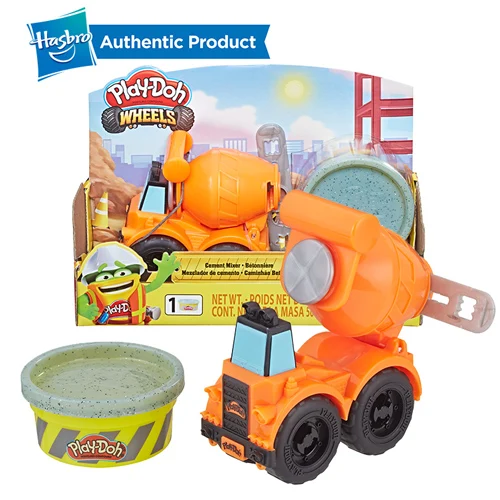 E4707-CEMENT MIXER Hasbro Play-Doh колеса мини цементный грузовик игрушечный бульдозер с 1 Баллончиком нетоксичного Play-Doh цементного цветного здания 'соединение - Цвет: E4707-CEMENT MIXER