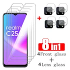 Защитная пленка для экрана с полным покрытием для Realme C25S C25Y C11 C25 C20 C21 C21Y, закаленное стекло, защитная пленка для камеры телефона Realme C25S