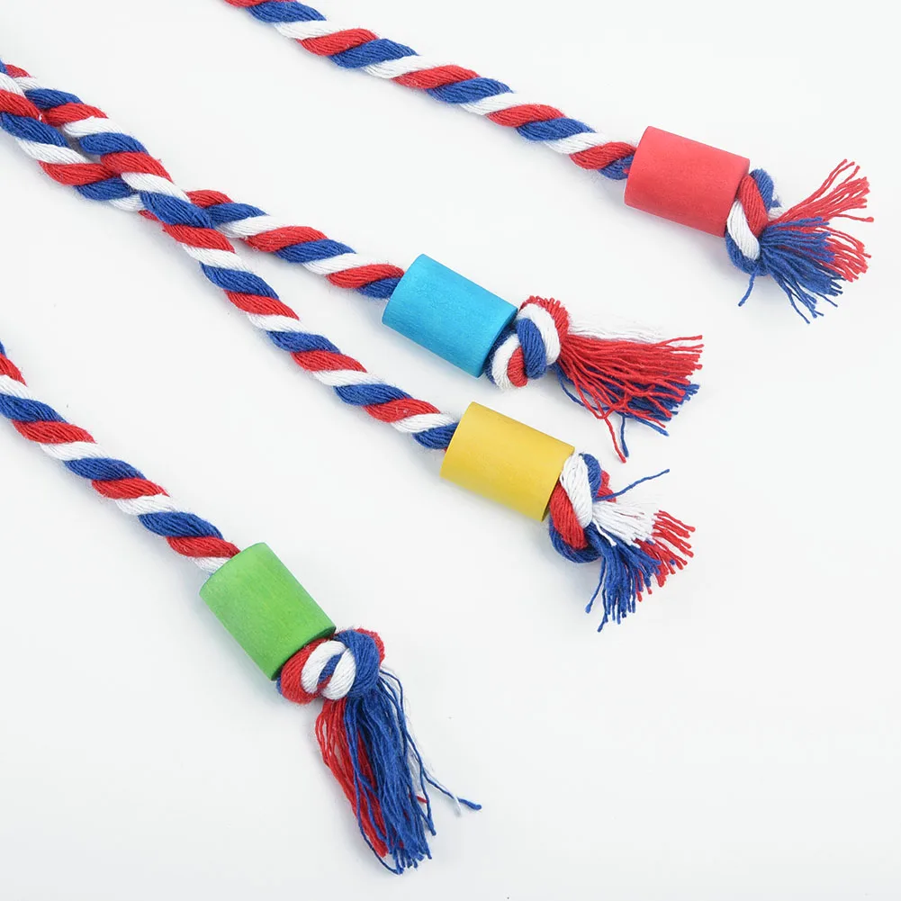 

1*Rope Bird Toy Parrot Cage Parakeet Cockatiel Hanging Chewing Pet Playing Cages