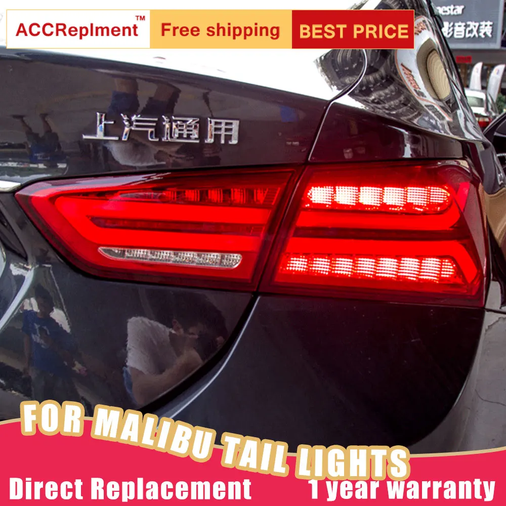 

New LED Taillights Assembly For Chevrolet Malibu 16-18 LED Rear Lamp Brake Reverse Light Rear Back Up Lamp DRL Car Tail lights