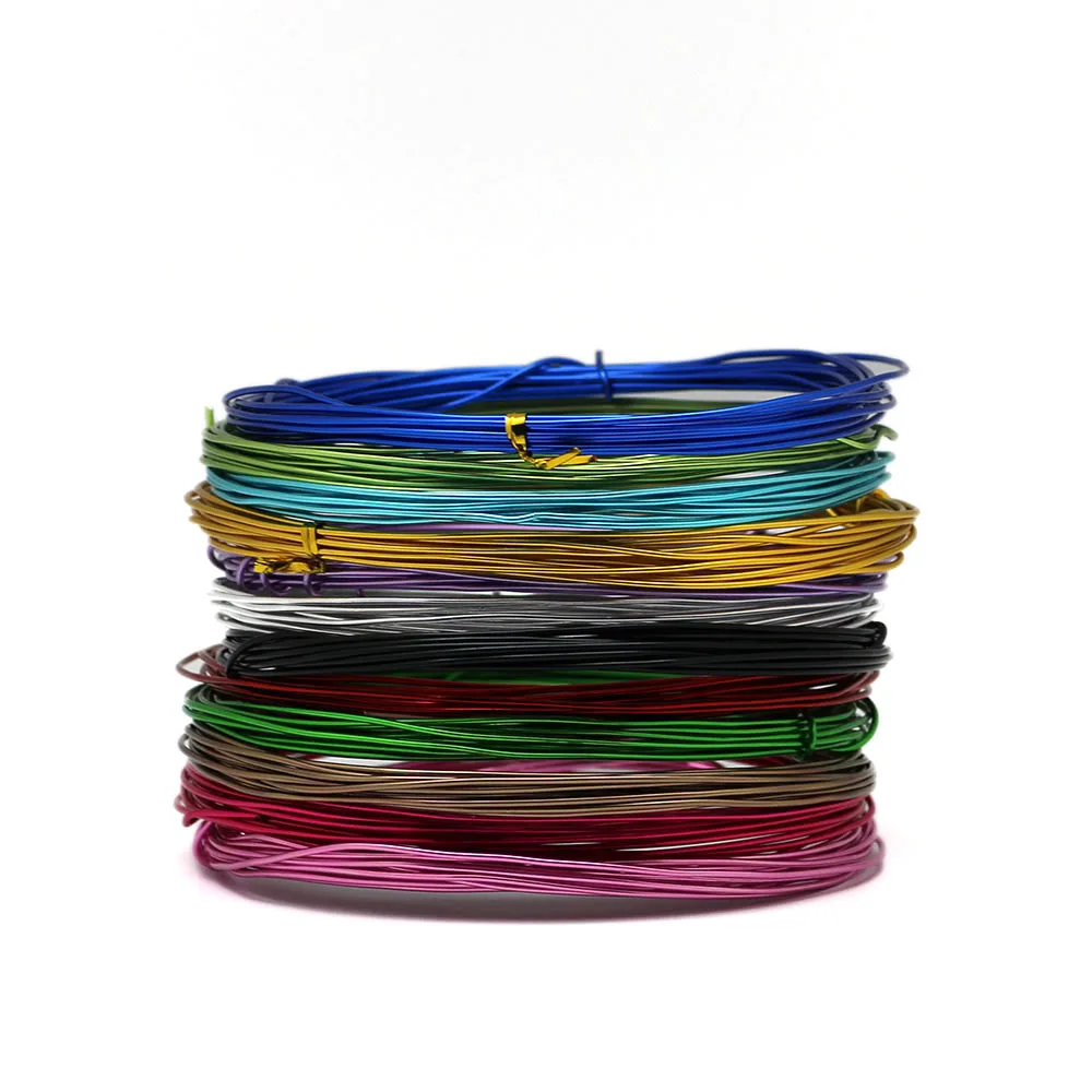 Анодированная круглая алюминиевая проволока для рукоделия 3 ~ 5 м/лот калибр 1/1 5/2/2