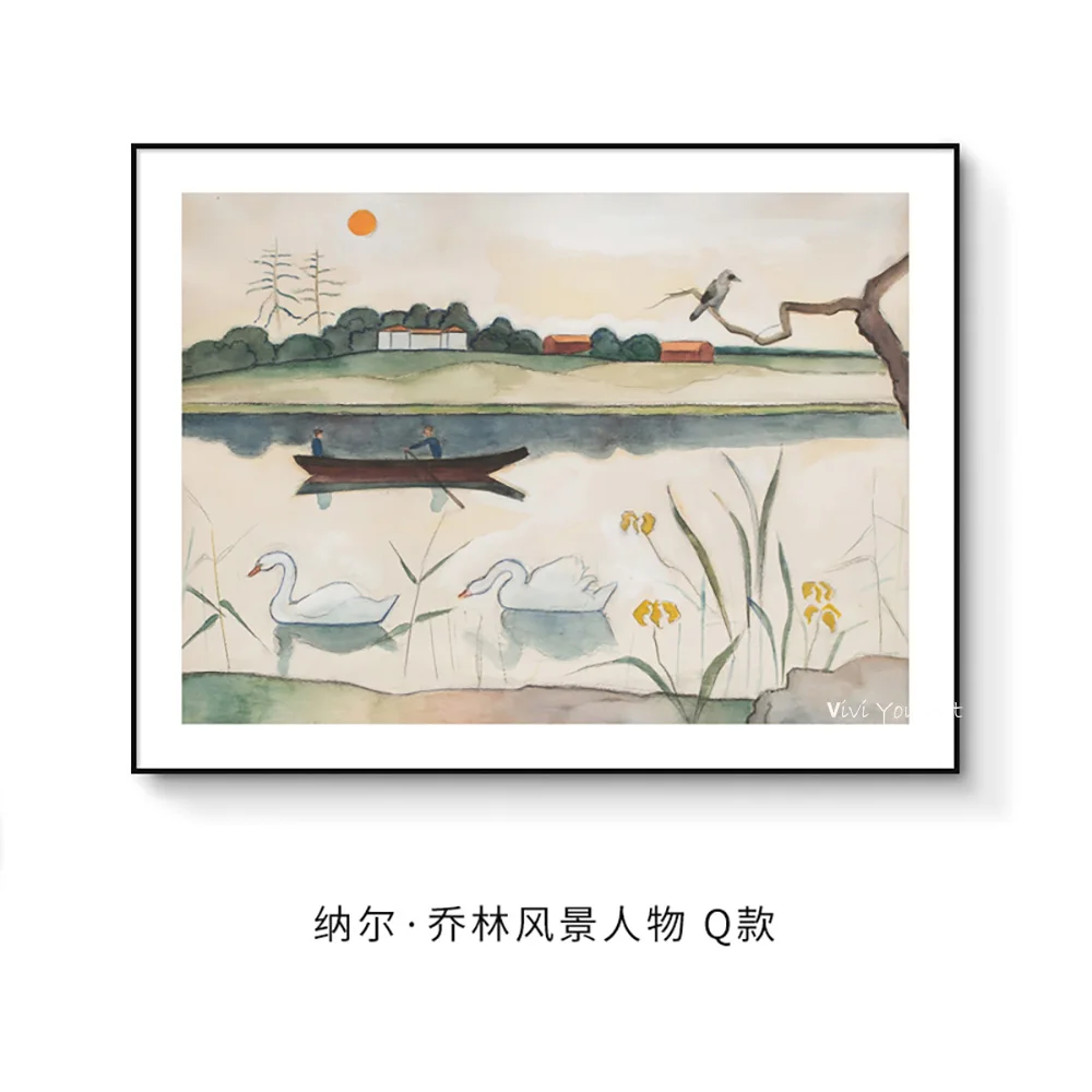 Goede Einar Jolin Klassieke Landschap Poster Pure Handgemaakte Kunst Canvas Schilderij Muur Foto Voor Woonkamer Oosterse Home Decor