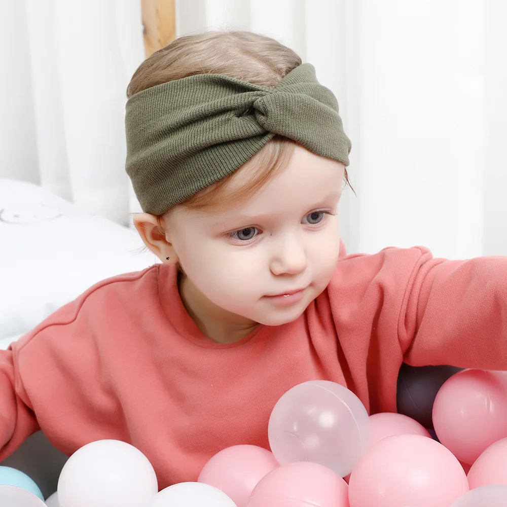 2019 повязка на голову для женщин и девочек эластичная с витым узлом шерстяная