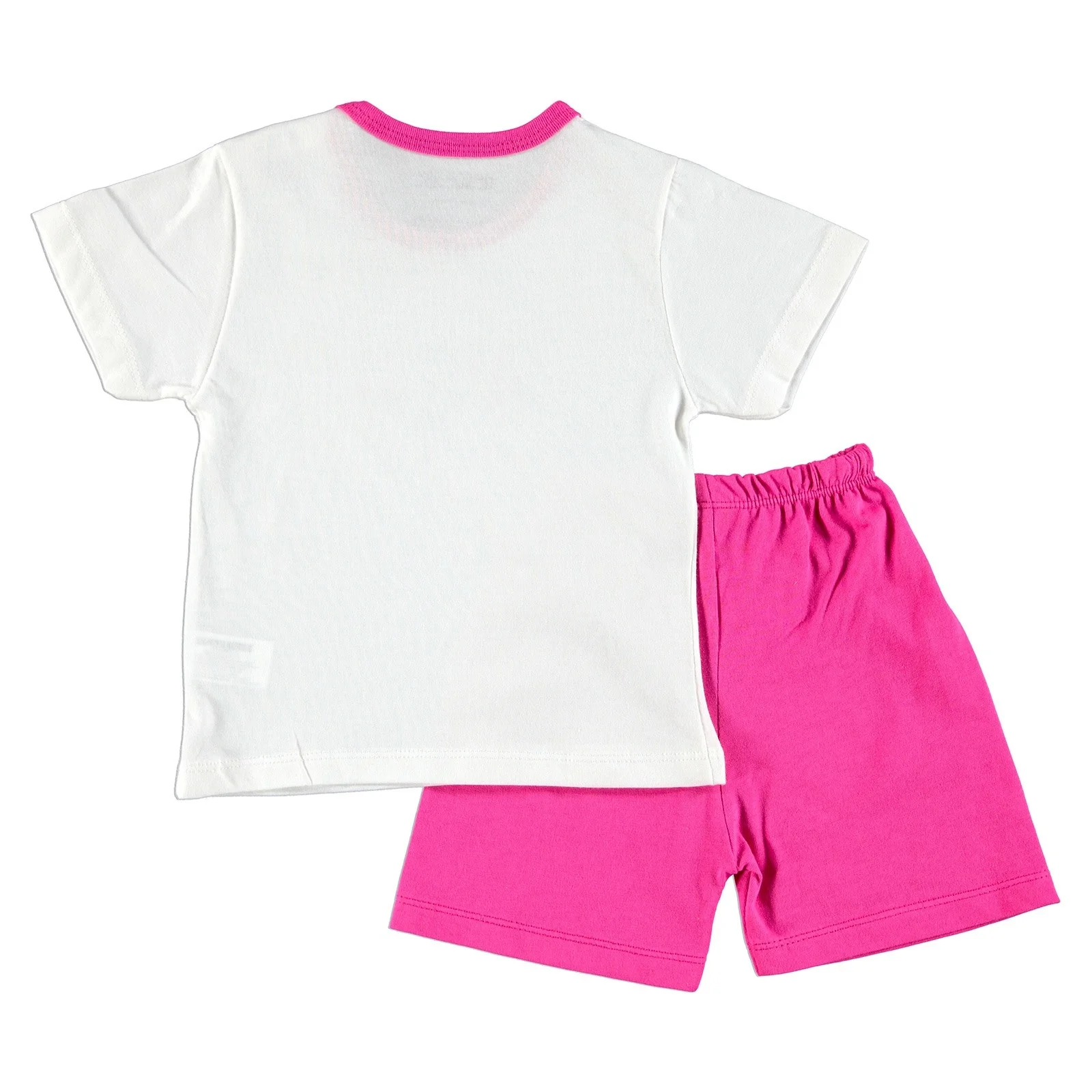 Ebebek HelloBaby/пижамный комплект с короткими рукавами и круглым вырезом; Летняя Повседневная хлопковая одежда с короткими рукавами и принтом; повседневная одежда для малышей; шорты