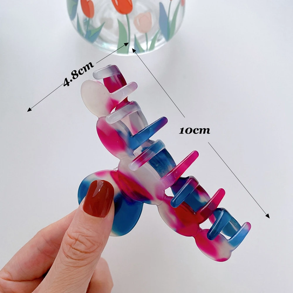 

New Style Acetate Acrylic Hair Clips Simple Hair Claw Clip Oversized Geometric Hair Clips Girls Hair Clip Hair Accessories