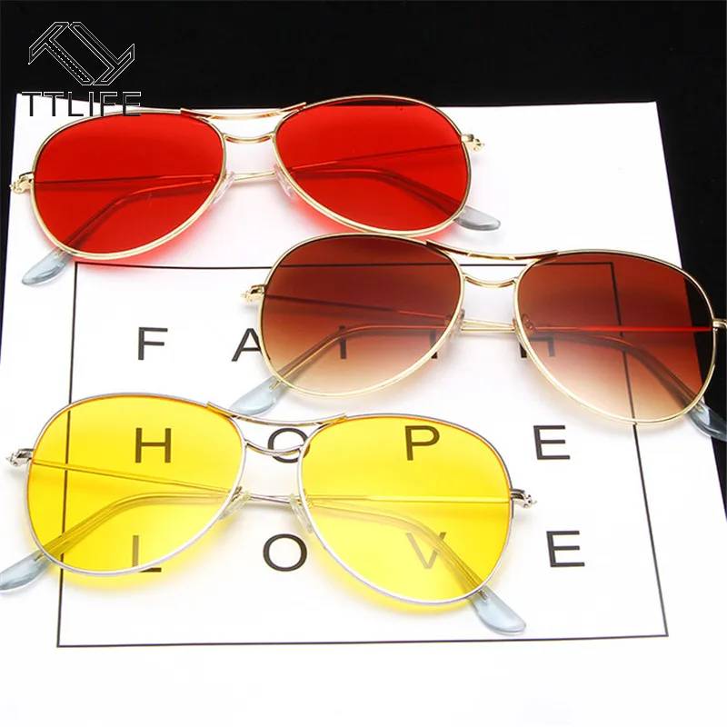 Большие женские солнцезащитные очки авиаторы TTLIFE в стиле ретро классические