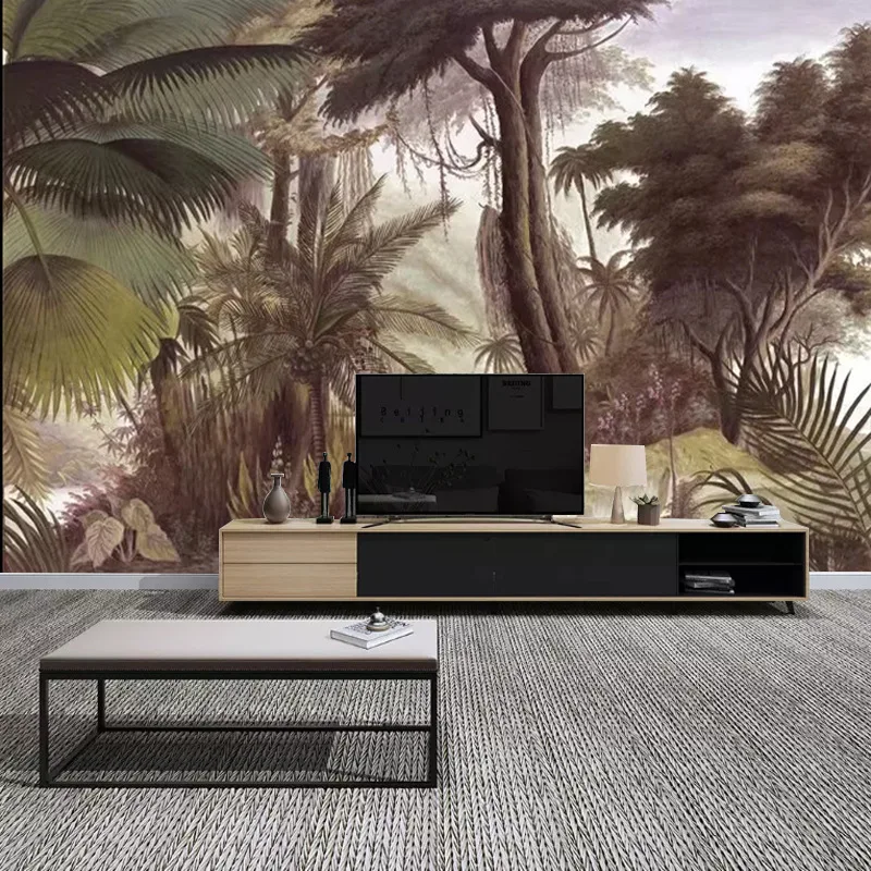 

Обои с изображением сумеркового леса, тропического дождевого леса, пейзажа, фоновые обои для гостиной