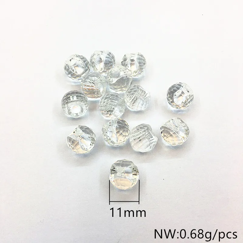 Новое поступление! (выбрать размер) прозрачные граненые шариковые бусины для