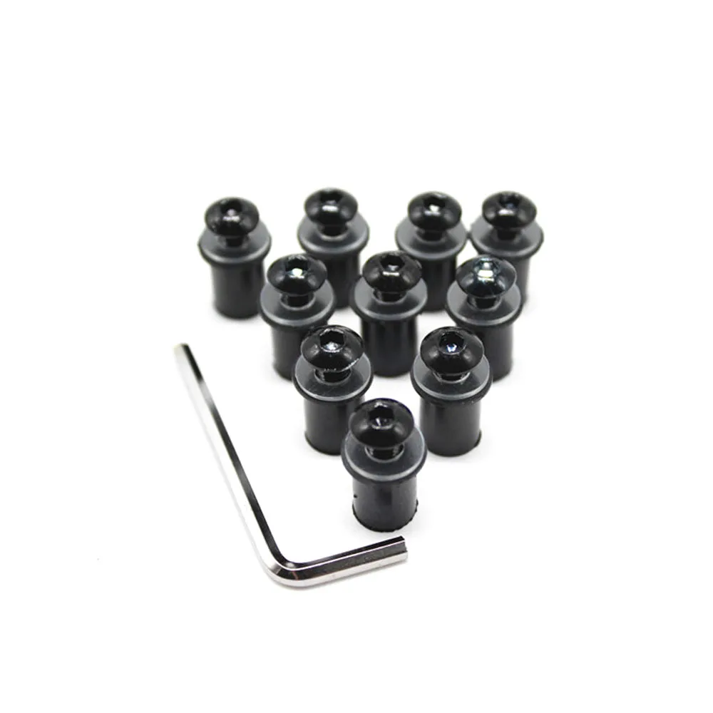 Универсальные болты для лобового стекла 10 шт. M5 5 мм Kawasaki Ninja650 NINJA 650 ER 6F 6N ER6F