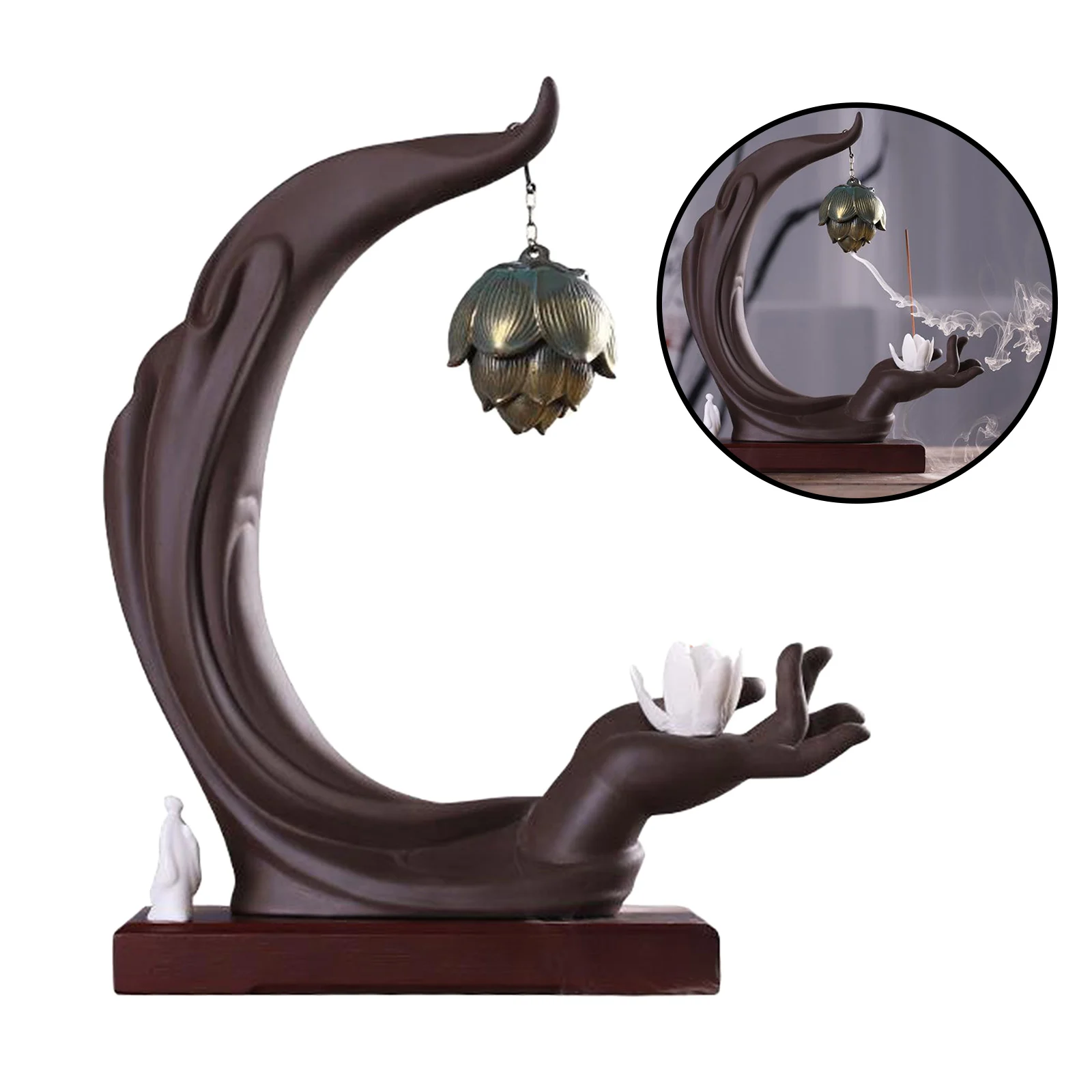

Backflow Incense Burner Aromatherapy Stick Incense Holder Bedroom Living Room