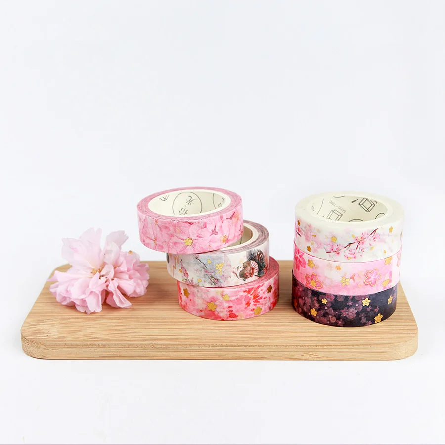 

1pcs Cherry Flower Paper Washi Tape Set 30mm Pink Japanese Sakura Masking Tapes Decoration Stickers Album Diary Notebook F388