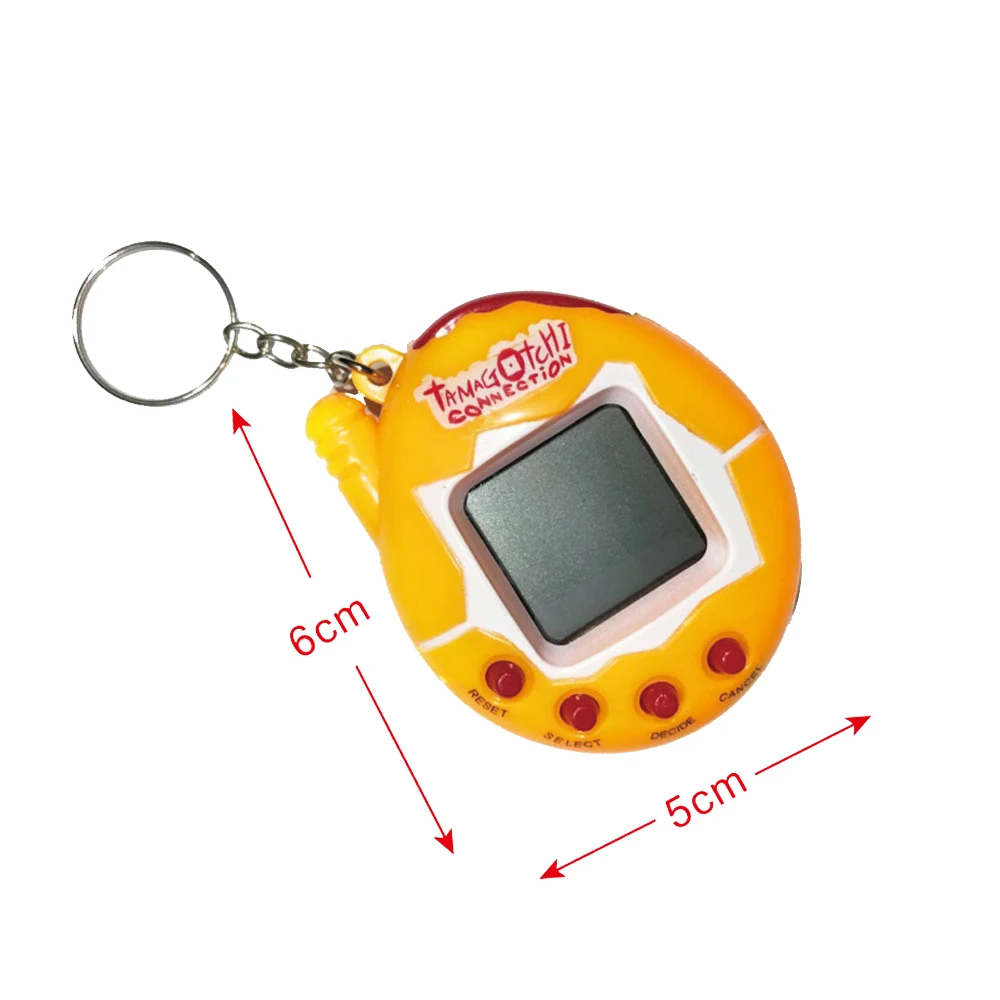 Прозрачные электронные питомцы Tamagotchi 90S ностальгические 49 в одном виртуальная