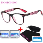 Модные компьютерные очки DOHOHDO с защитой от сисветильник для мужчин и женщин, оправа для очков, игровые очки с прозрачными линзами, очки с защитой от УФ-лучей