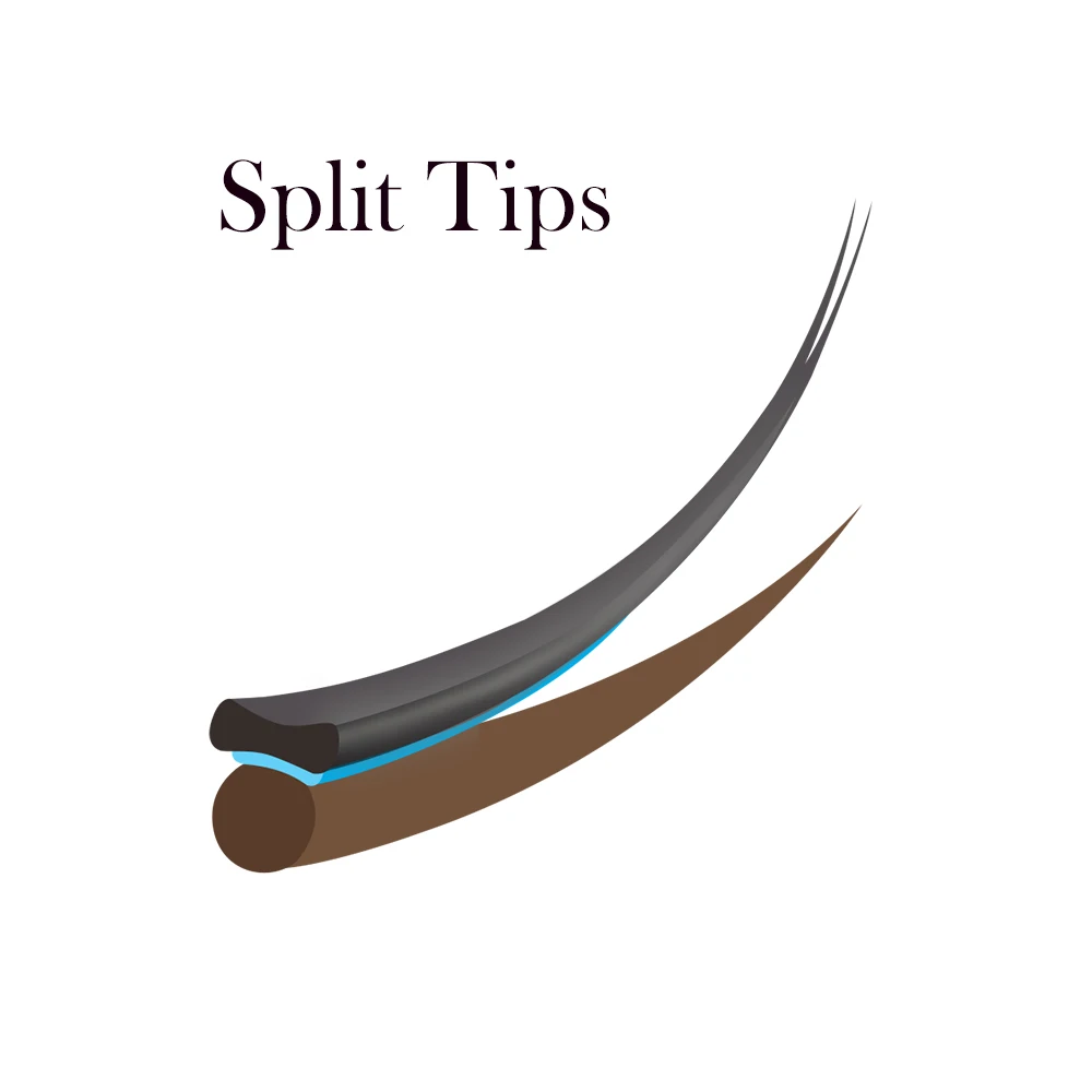 Split Tip Fadvan плоские накладные ресницы матовые эллипс макияж Накладные для