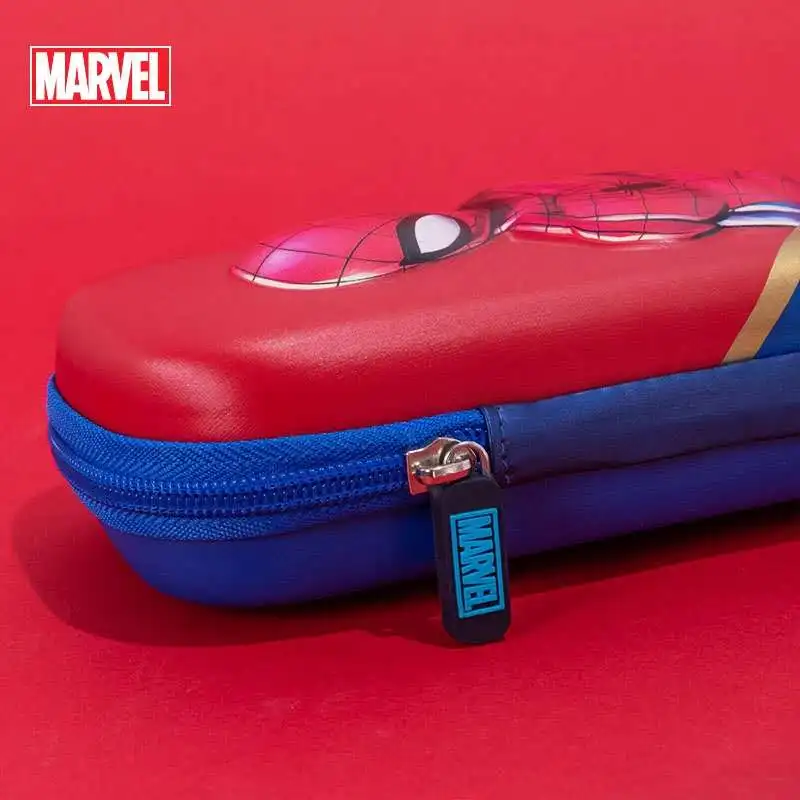 Disney New carton pencil case  student spider man stationery box primary school student pencil bag age 8-12 years Grade 1-5