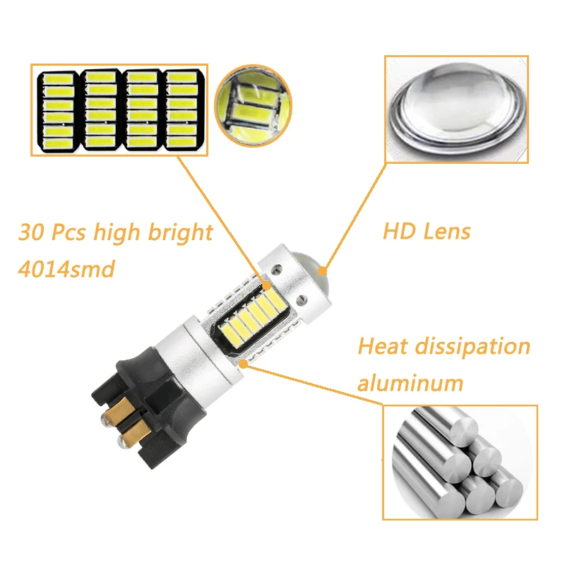 2x Canus PW24W PWY24W светодиодный Янтарный Белый светильник поворота s ные лампы для BMW F30 3