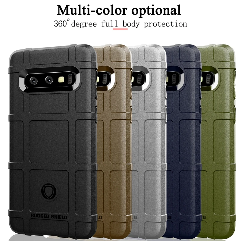 Бронезащитный экран чехол для телефона samsung Galaxy Note 8 9 10 Pro army green Прочный чехол для samsung S8 S9 S10 Plus Lite S10E чехол из ТПУ