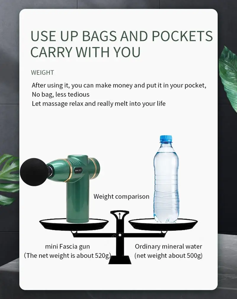 

Massage Gun Deep Tissue Percussion Muscle Massager Muscle Pain Relief Body Neck Massag Exercising Relaxation 6 Speeds Function