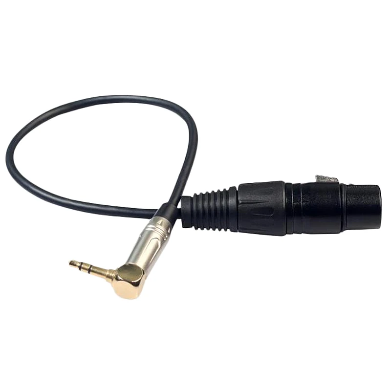 0.3M 90 Degree 3.5Mm Stereo Trs Male To Xlr 3Pin Female Audio Cable Wire Converter For Earphone Microphone Electric Guitar | Электроника