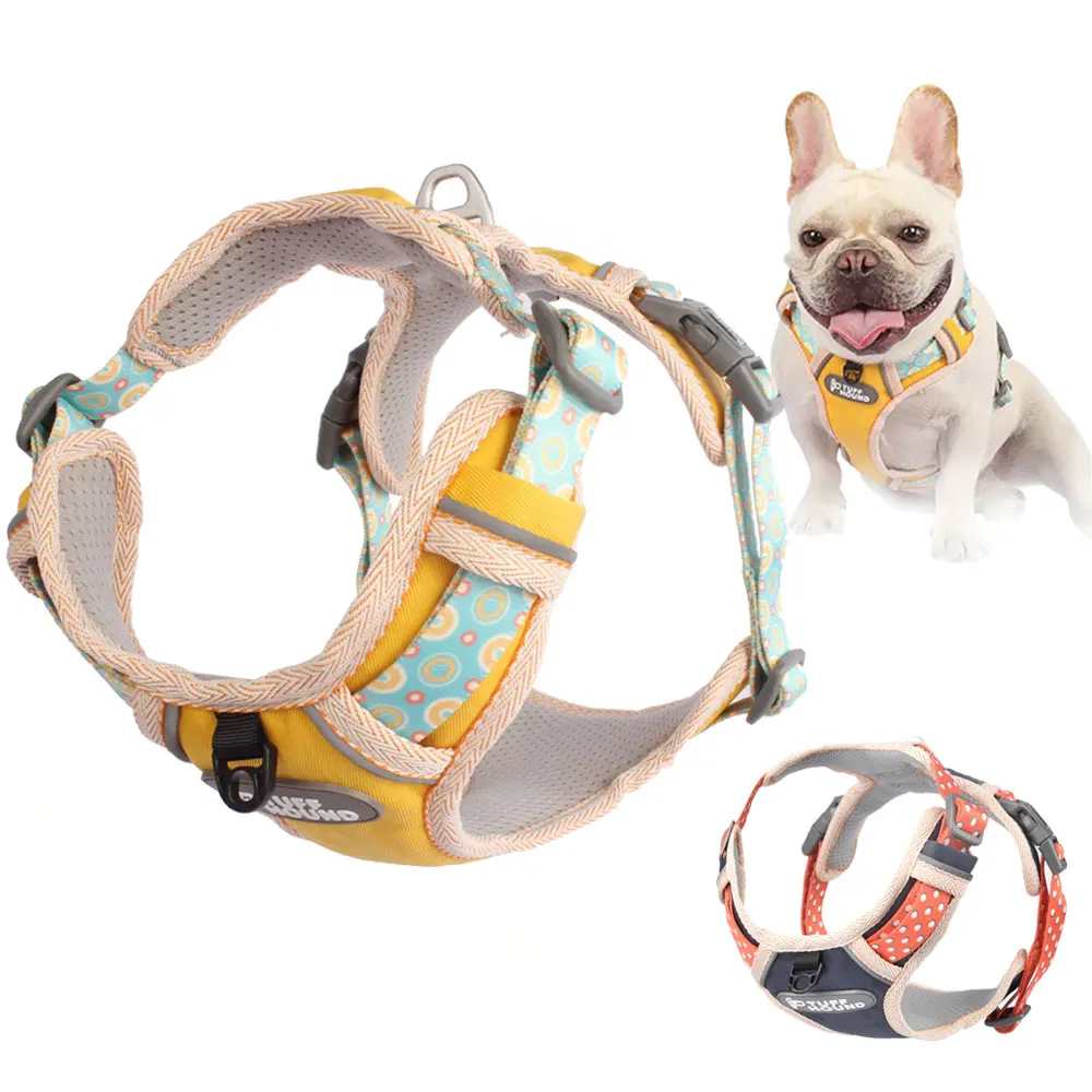 Поводок для собак не тянуть светоотражающий жилет собаки регулируемая шлейка