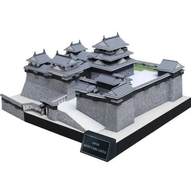 Японское строительство Songshan 3D бумажная модель ручная сборка архитектура для
