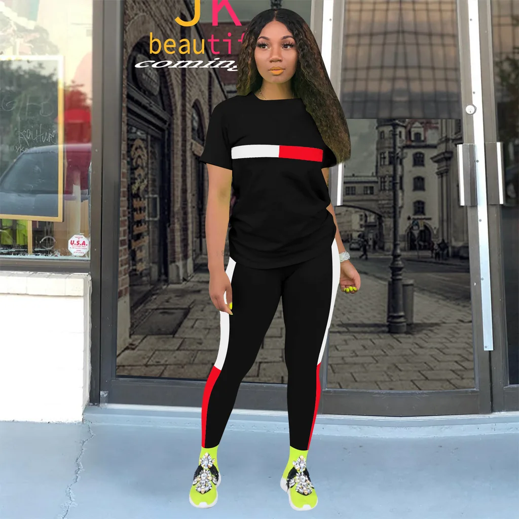 летние женские платья 2020 Брючный костюм из хлопка Чистый цвет милые элегантные