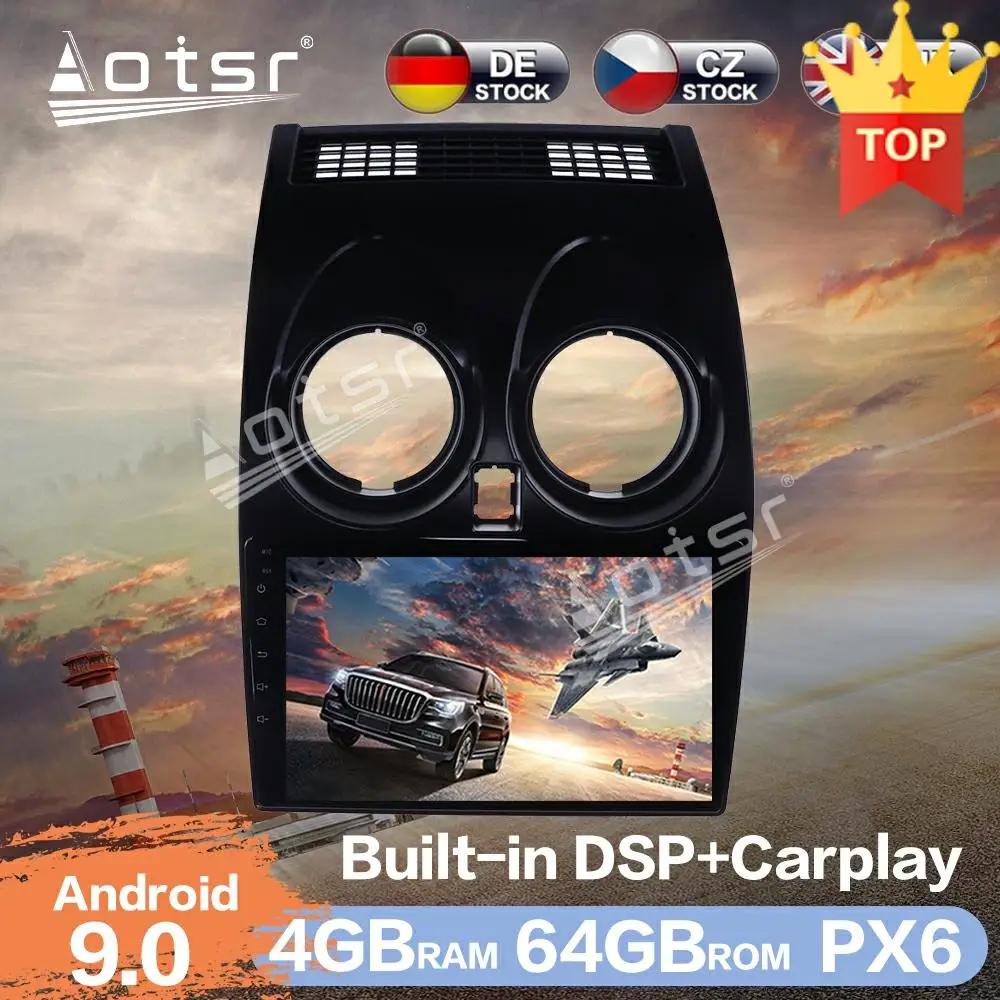 Aotsr Android 9 0 RAM 4GB Автомобильный Радио плеер GPS навигация DSP авто стерео видео HD