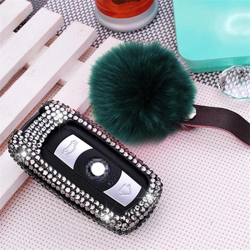 Алмазный Алюминиевый Чехол для автомобильного ключа чехол BMW 1 3 5 6 7 серии X1 X5 X6 E90