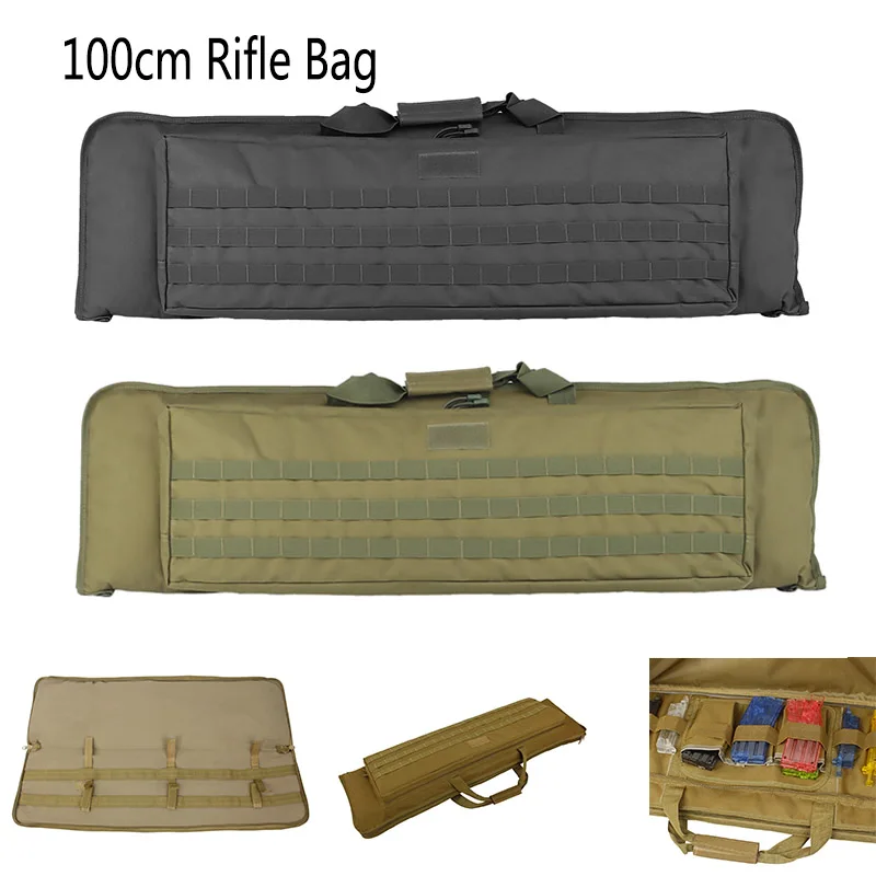 

Military Tactical Molle 100cm Rifle Bag Gun Case Backpack AR 15 AK M4 Carbine Shotgun Sniper Airsoft Gun Bag Hunting Pack