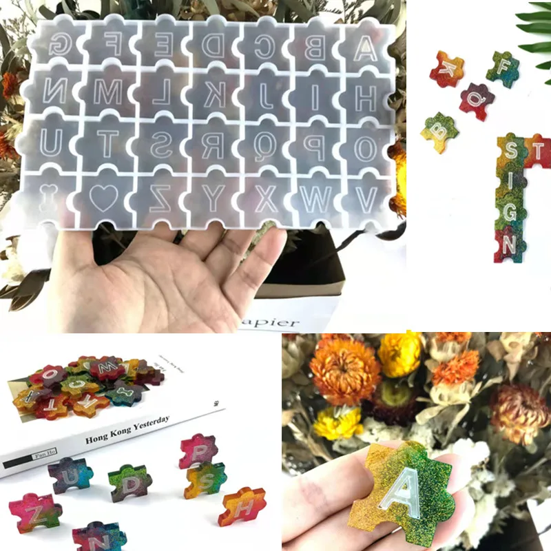 Силиконовая форма с эпоксидной смолой и надписью |