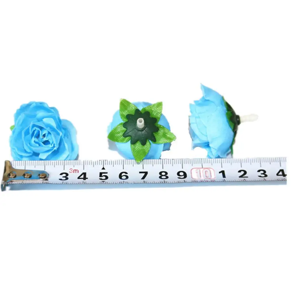 

50pcs Fake Artificial Silk Rose Heads Flower Buds Home Bouquet Wedding Diy Craft