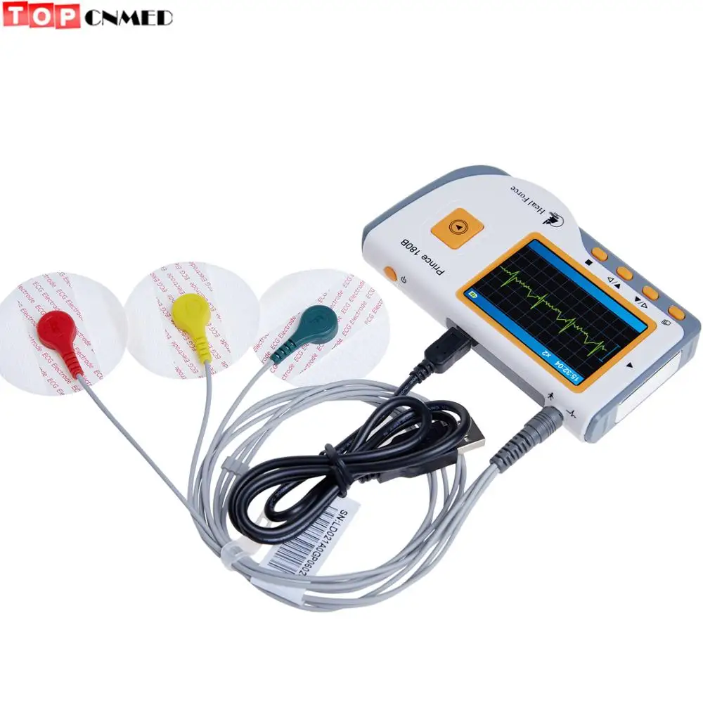 Сердечный ЭКГ электрокардиограмма непрерывный мониторинг + 3 свинцовых провода| |