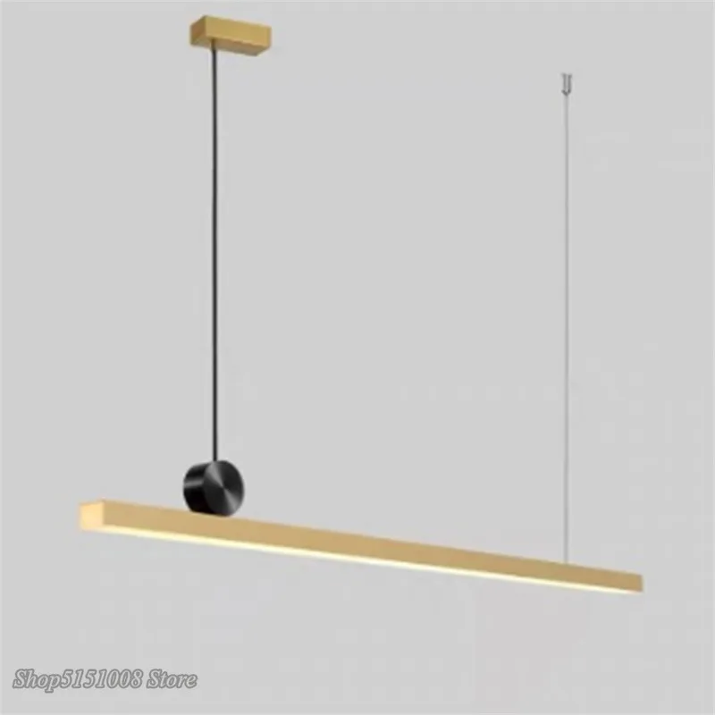 Подвесной светильник в виде геометрической линии скандинавский дизайнерский