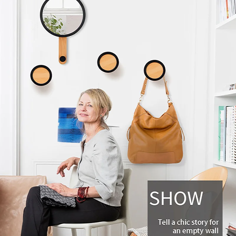 Искусственное креативное украшение подвесной зеркальный настенный деревянный