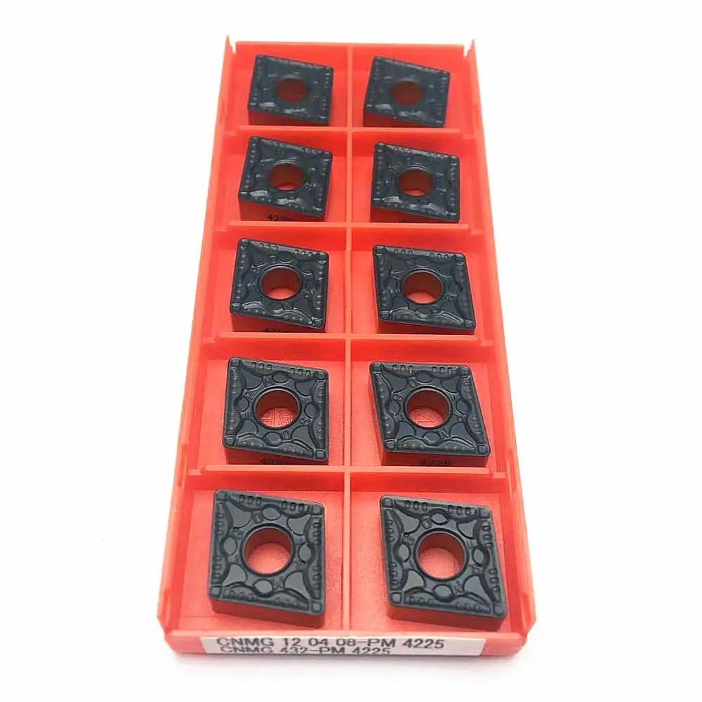 

100 шт. токарный инструмент CNMG120408 CNMG120408 PM 4225 PM4225 внешний токарный инструмент металлический карбид лезвие токарный инструмент