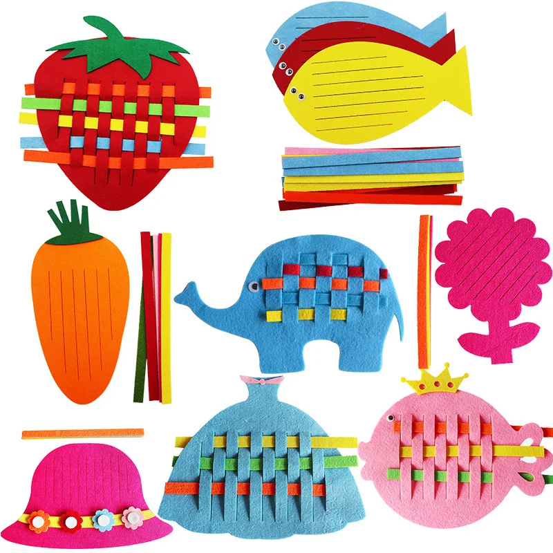 Шерстяной войлок ручной работы набор эльфов с животными совами для детей