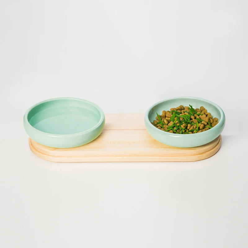 Kaufen Keramik Katze Lebensmittel Schüssel Katze Reis Schüssel Wasser Schüssel Mit Gericht Halter Pet Liefert