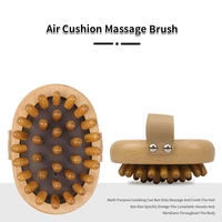 high quality natural wooden handle hairbrush with air cushion brush for magic tangle hair massage combs