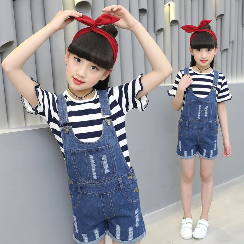2019 г. Комплекты летней одежды для девочек модная одежда Новое поступление