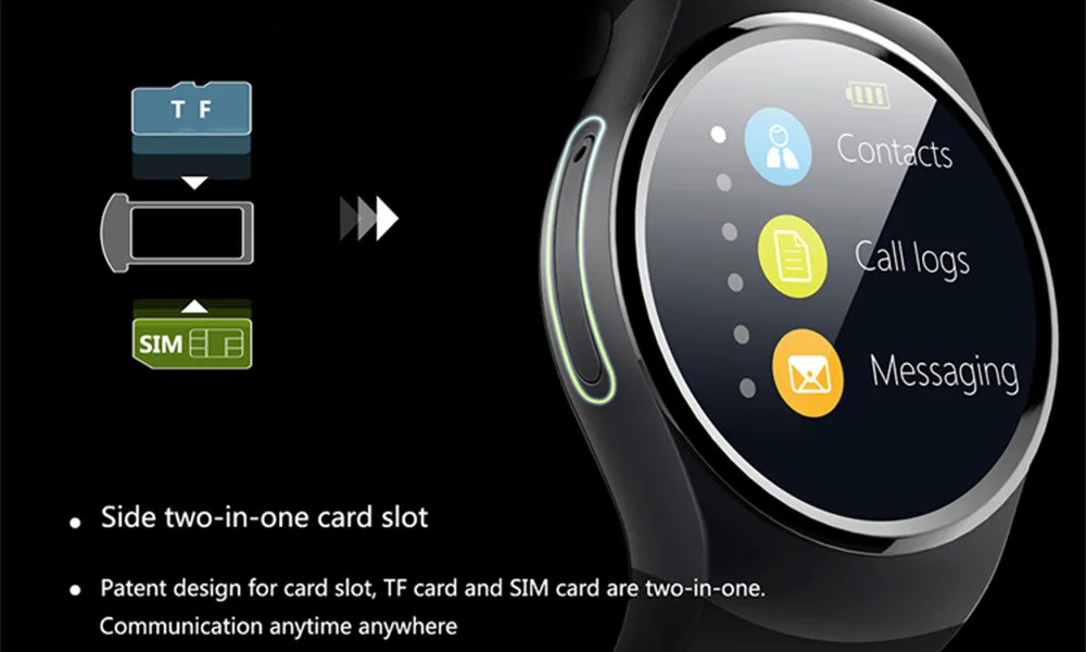 KW18 Bluetooth Смарт часы телефон полный экран Поддержка SIM TF Smartwatch сердечного ритма для IOS iPhone Android samsung Xiaomi PK KW88
