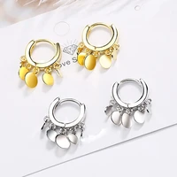 new fashion bohemia ethnic lovely hoop earrings with small star ball pendants dangle huggies female charming piercing earring