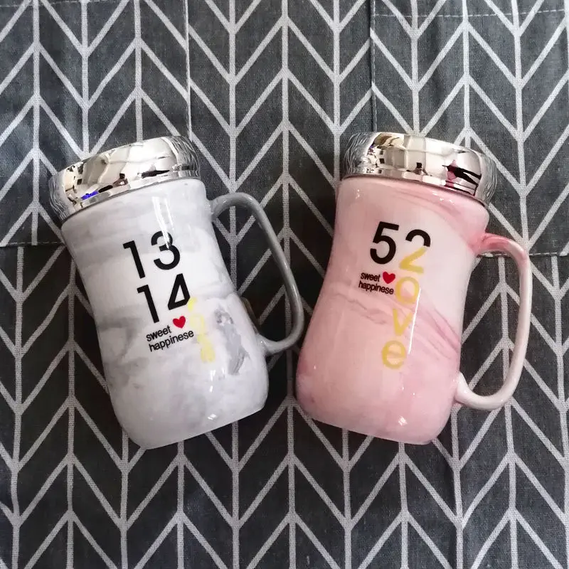 Креативная кружка керамическая чашка милая пара кофейная Корейская Женская