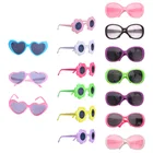 Кукольные солнцезащитные очки в форме сердца и солнцезащитные очки 43 см куклы и 18-дюймовые американские кукольные аксессуары Подарки