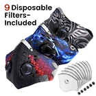 Спортивная велосипедная маска фильтр Пользовательский логотип Защитная защита от пыли выхлопных газов PM2.5 взрослые многоразовые полунеопреновые маски для лица