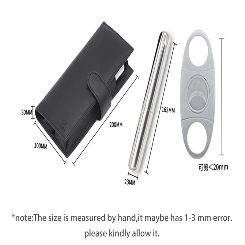 Чехол для сигар COHIBA дорожная коробка Humidor кожаный сигарный хьюмидор аксессуары с