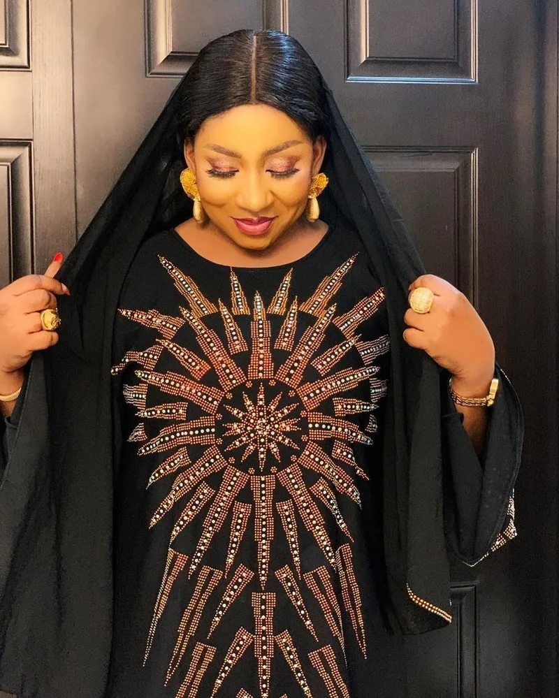 Черные бриллианты классические африканские платья с длинным рукавом женский