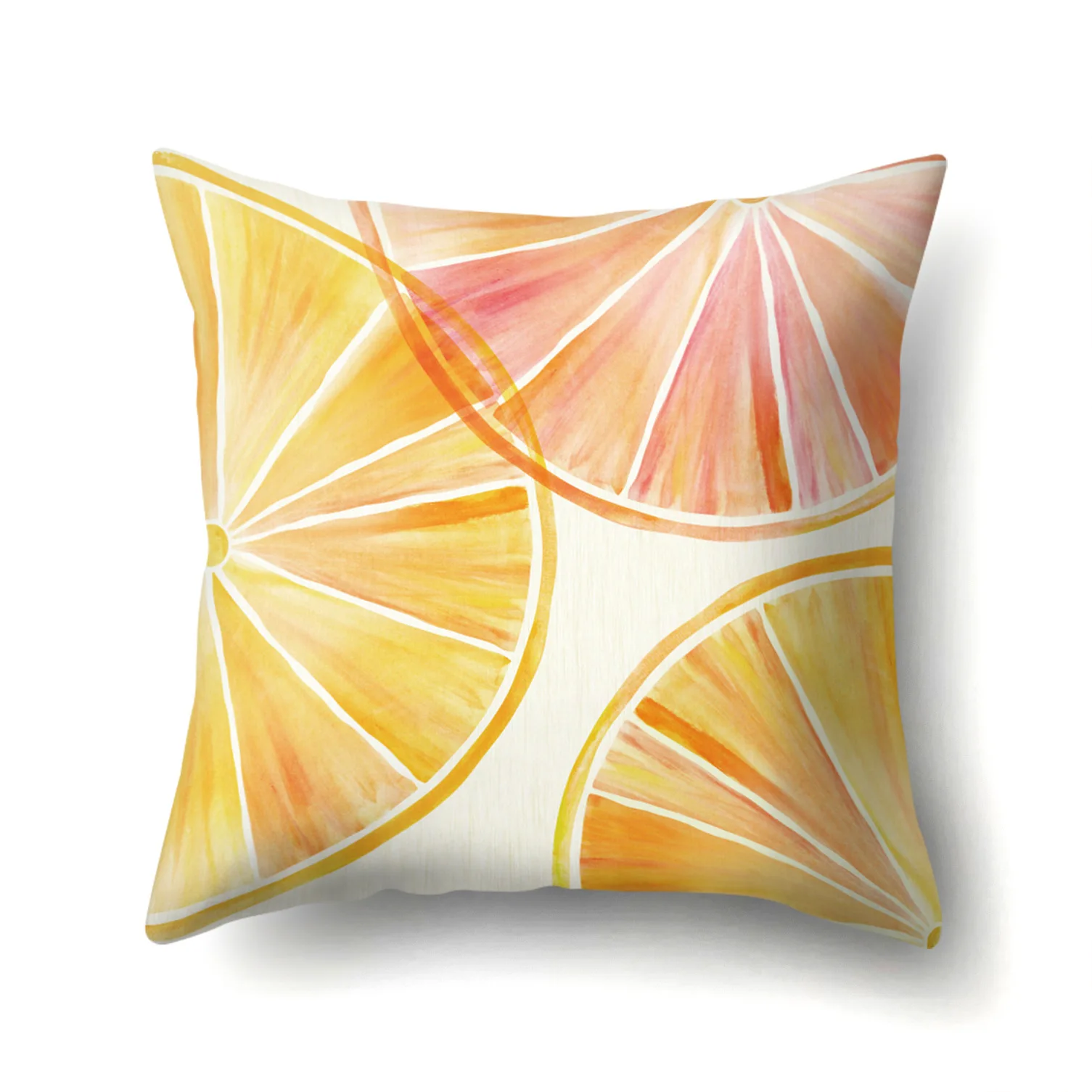 Креативный чехол для подушки с фруктами арбуз клубника киви лимон декоративная