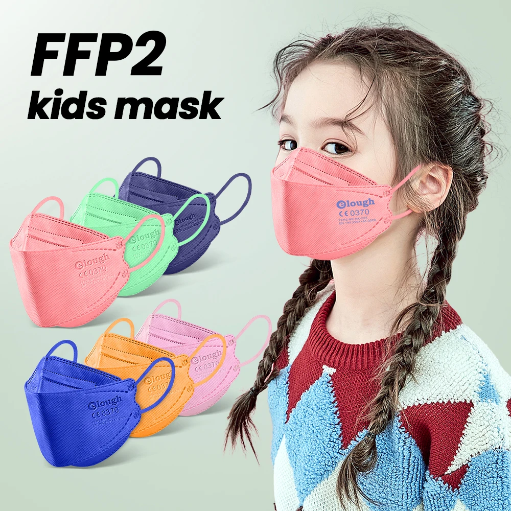 CE 0370 маска ffp2 Детские маски детская KN95 защитная дышащая многоразовая для