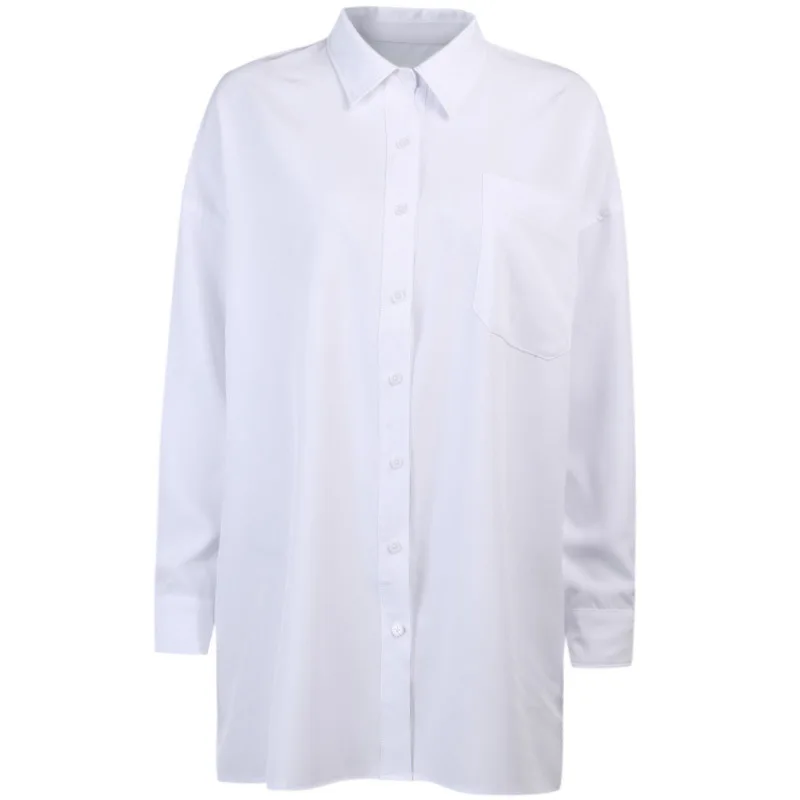 

Women Blouse 2020 Fashion Casual Stylish Big Size White Shirt Casual Loose Long Sleeve Lady Streetwear Female Shirt Elegant Top